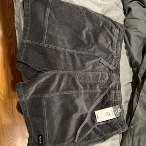 Hurley corduroy shorts brand new